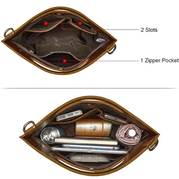 S-Zone leather crossbody purse bag - Picture 10 of 15